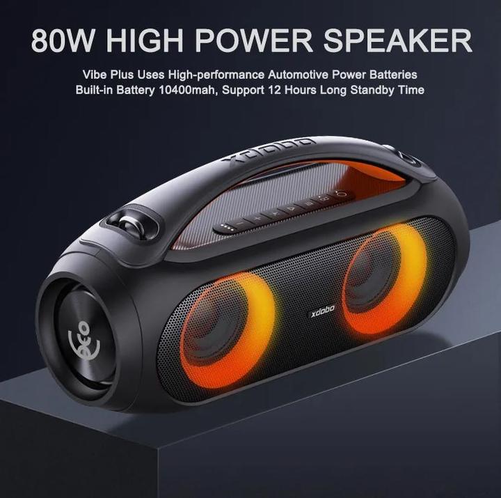 Actual product image PhoneLook Wireless Speaker Xdobo Vibe Plus Power Sound 80W IPX5 LED