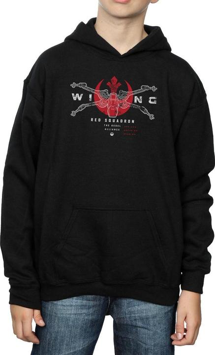 Actual product image Star Wars Boys Rogue One X-Wing Red Squadron Hoodie (152, 158)