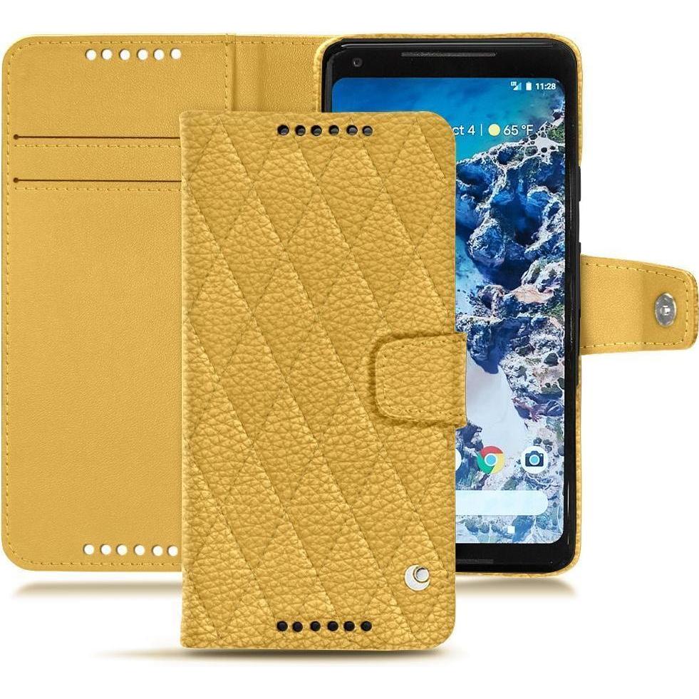 Thumbnail - Noreve Lederschutzhülle Wallet (Google Pixel 2 XL), Smartphone Hülle, Orange