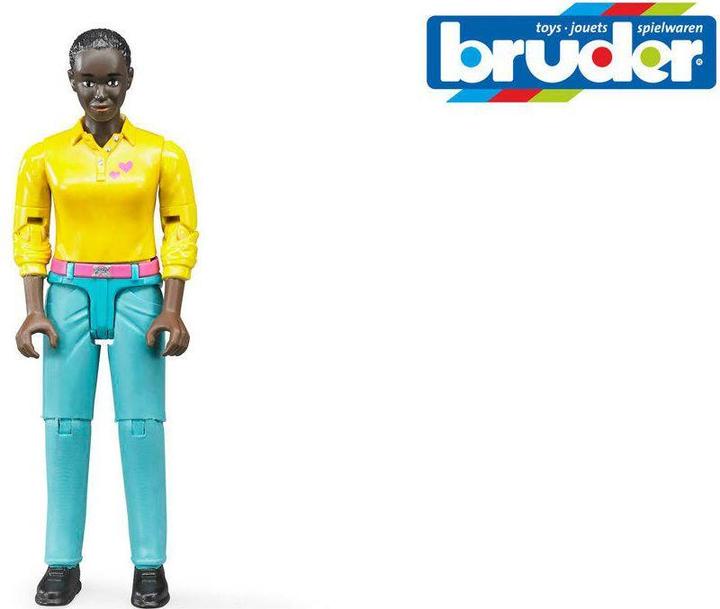 Actual product image Bruder BR woman with black hair size: 10.7 cm *from July