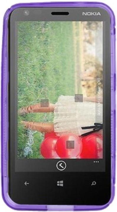 Actual product image König Design Mobile phone cover TPU Case for mobile Nokia Lumia 620 purple (Nokia Lumia 620)
