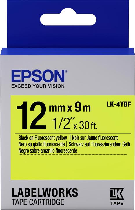 Epson Labelcassette Lk-4ybf (1.20 cm, Veelkleurig)