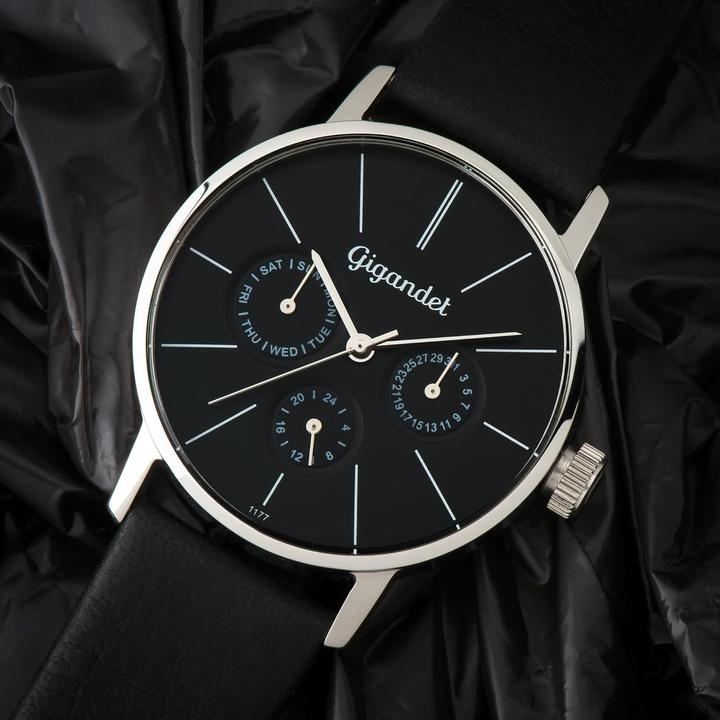 Image du produit Gigandet Analogue élégant pour femme avec mouvement à quartz japonais et bracelet en cuir (Montre analogique)