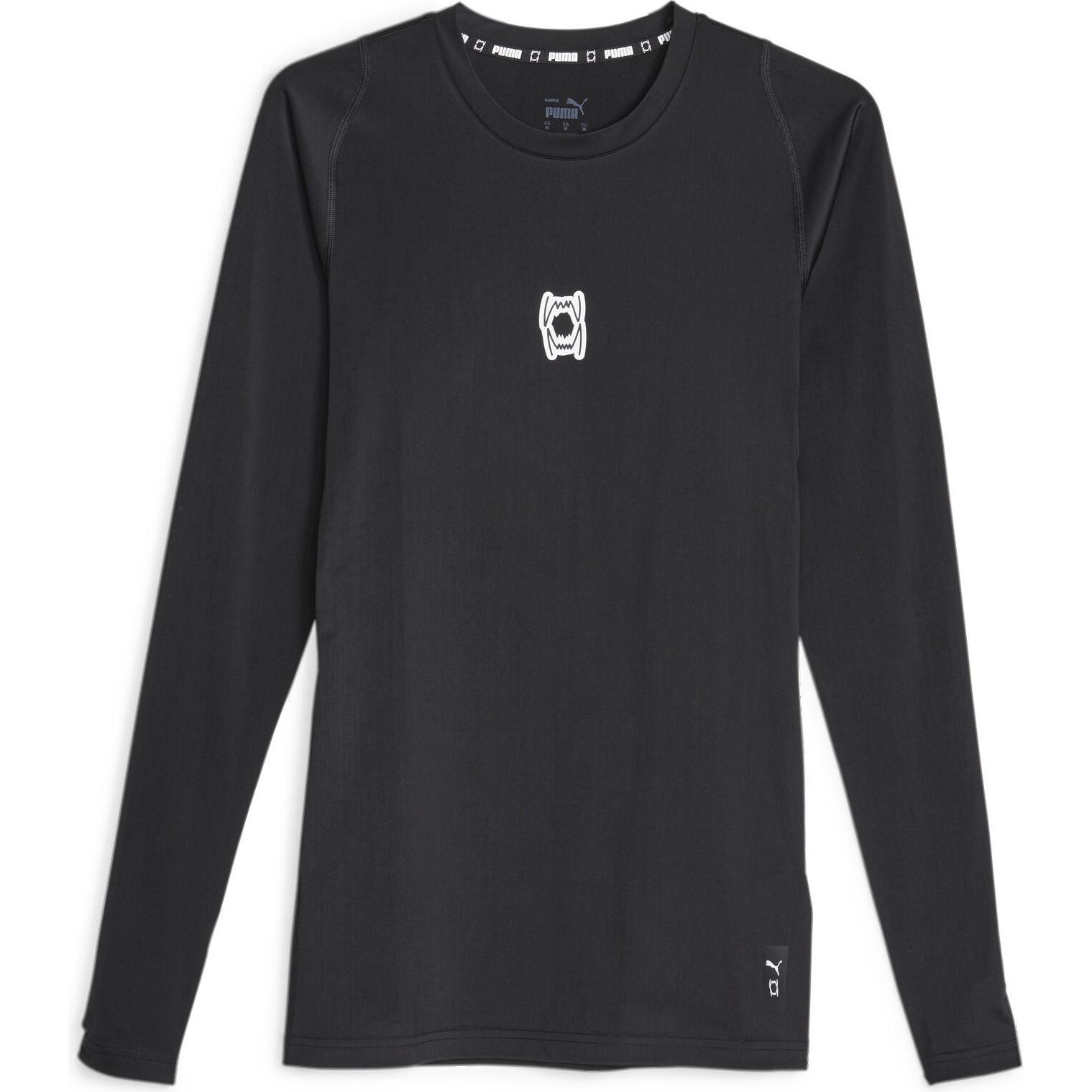 Puma, Herren, Sportshirt, Hoops Team LS Top Baselayer (3XL), Schwarz, 3XL