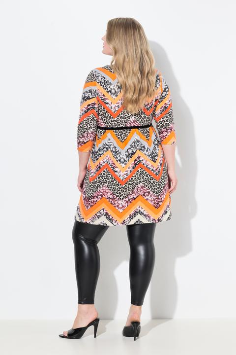 Actual product image Miamoda Longshirt, Zacken- und Animalmuster, 3/4-Ärmel (42)