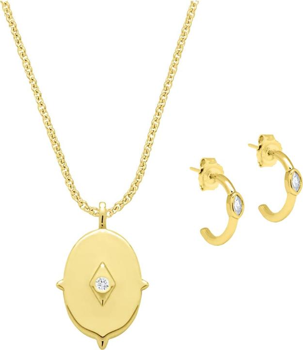 Immagine prodotto Candy Set di gioielli Ester, argento 925, placcato oro (Argento 925)