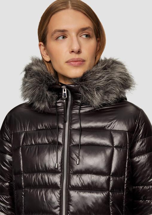 Immagine prodotto S.Oliver Outdoor-Mantel Steppmantel mit abnehmbarem Kunstfell-Kragen