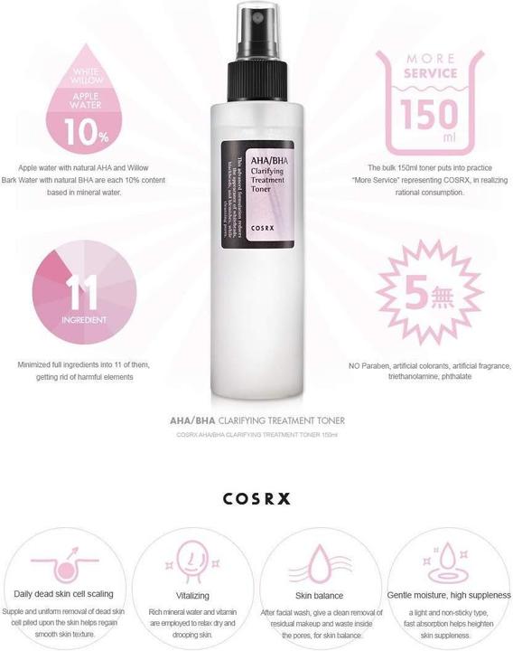Produktbild Cosrx AHA/BHA Clarifying Treatment Toner (Gesichtswasser, 150 ml)