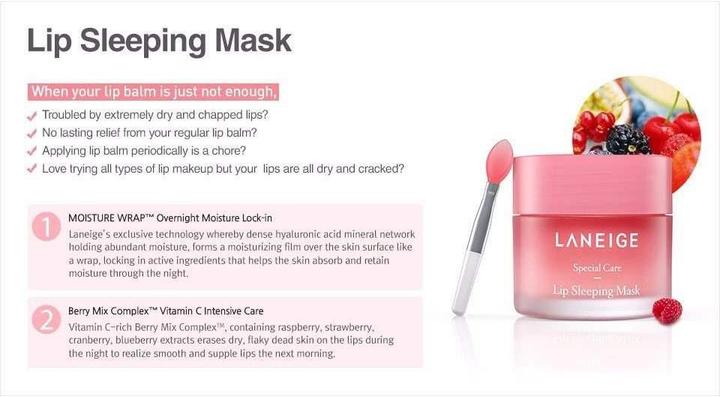 Actual product image Laneige Lip Sleeping Mask (Lip serum, 20 ml)