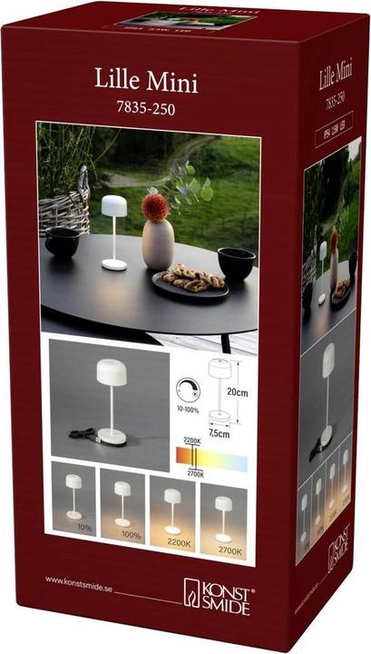 Image du produit Konstsmide Lampe de table Lille Mini USB, 2200 / 2700 K (100 lm)