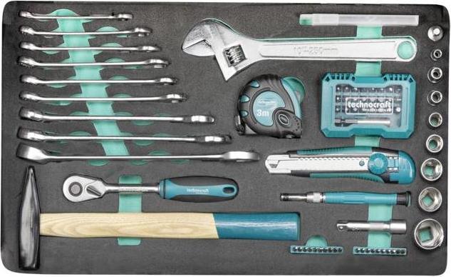 Actual product image technocraft Metabox mechanic tool case, 116 pcs, (Premium) (116 pieces)