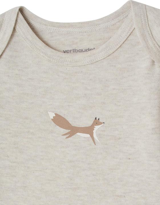 Actual product image Vertbaudet 5-pack of baby slip-on bodysuits with long sleeves, organic cotton (68)