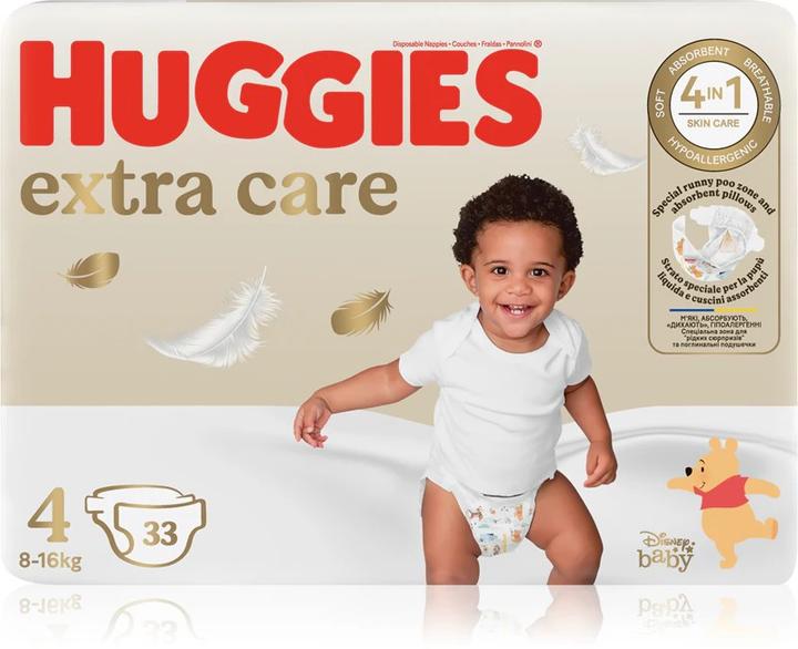 Produktbild Huggies Extra Care (Gr. 4, Tragepack, 33 Stk.)