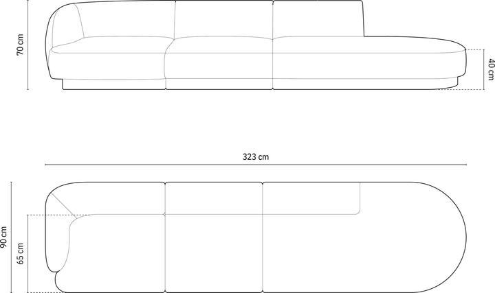 Immagine prodotto Micadoni Miley (4 posti, Divano modulare)