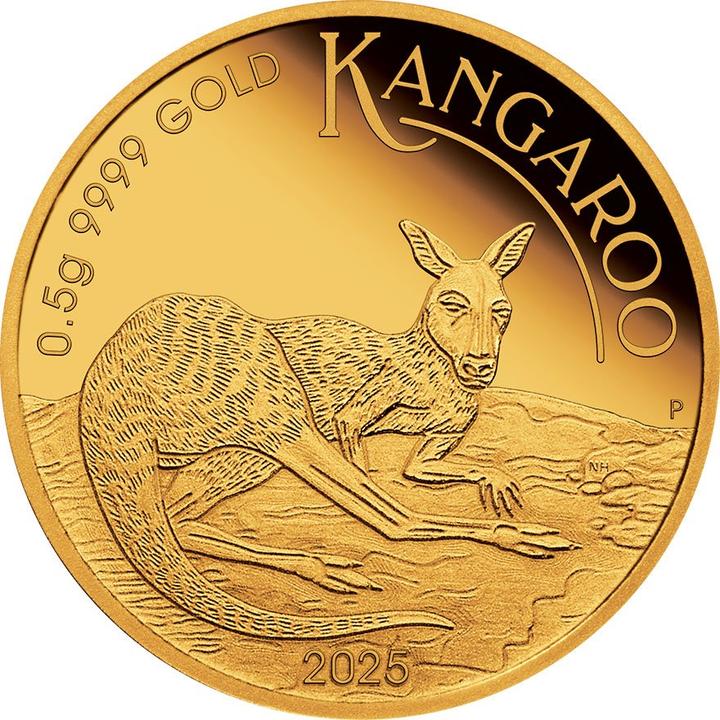 Actual product image The Perth Mint Gold Känguru 0,5 g PP - Mini Roo 2025 (999.90, 2025)