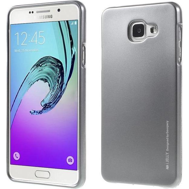 Goospery i Jelly Metal Series (Samsung Galaxy A7 (2016)), Smartphone Hülle, Grau