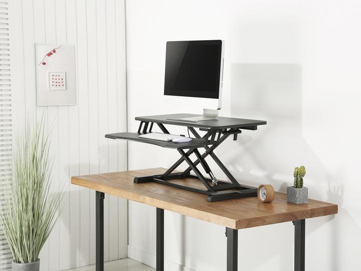 Produktbild equip ERGO Monitortisch mit Sitz-Stehbankerhöhung schw 15kg