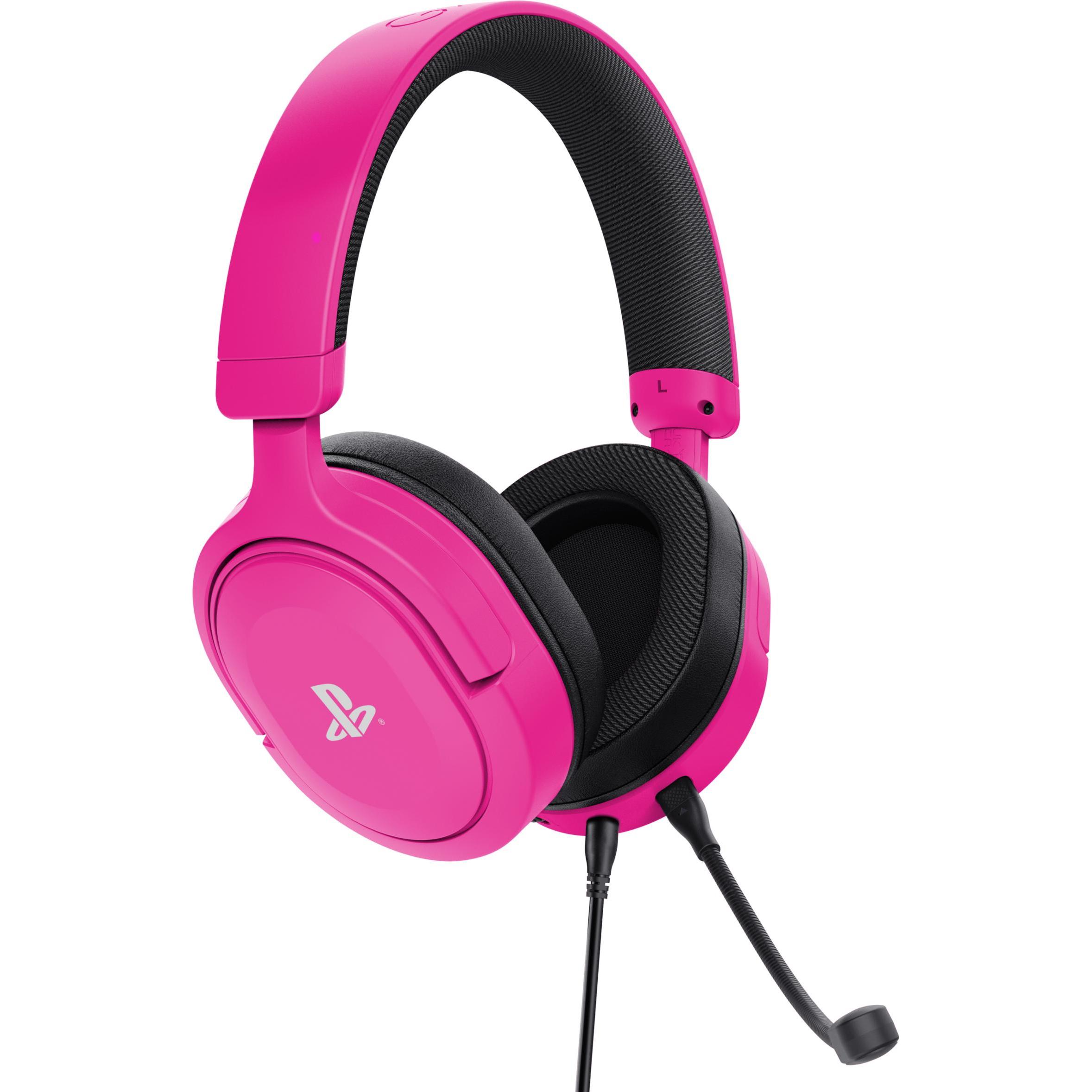 Thumbnail - Trust GXT498P FORTA HEADSET PS5 PINK (Kabelgebunden), Gaming Headset, Pink, Schwarz