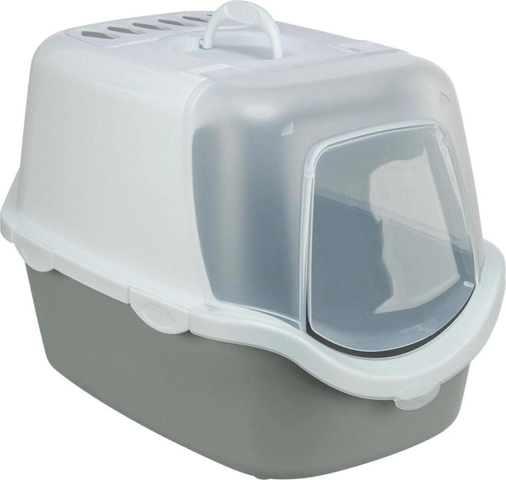 Produktbild Trixie Katzentoilette Vico Open Top, Grau/Weiss (Katzenklo geschlossen)