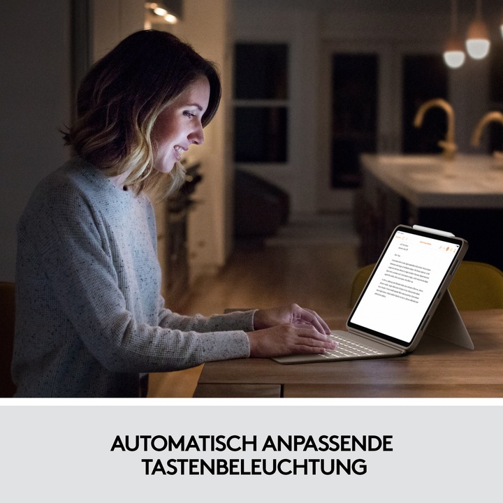 Image du produit Logitech Combo Touch (CH, iPad Pro 12.9 2022 (6e génération), iPad Pro 12.9 2021 (5ème génération))