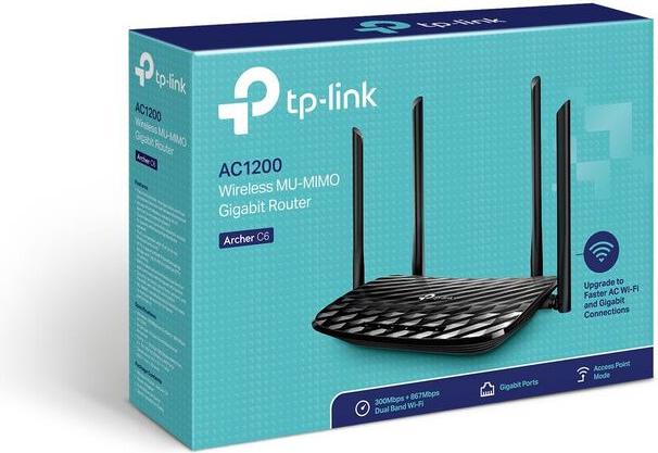Produktbild TP-Link Wireless AC Dual Band Router Archer C6 white