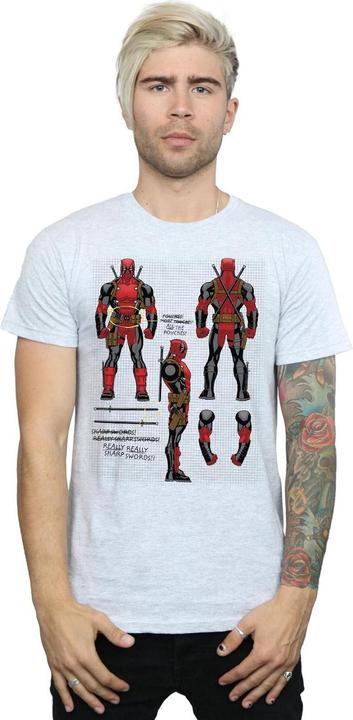 Deadpool Action Figure Plans TShirt (M)