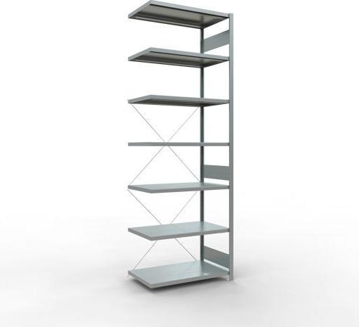 Produktbild Schulte Lagertechnik Stecksystem Anbauregal MULTIplus250 mit Kreuzstrebe