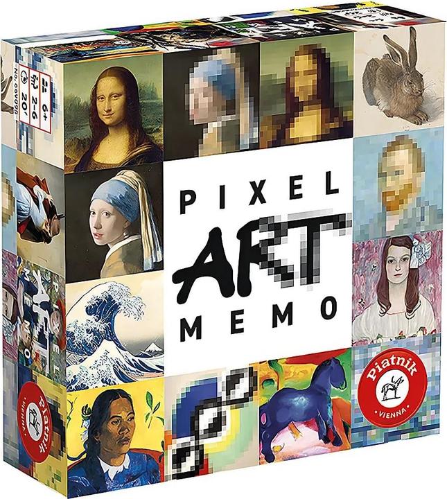 Actual product image Piatnik Pixel Art Memo f (French, German, 2 - 6 Players)