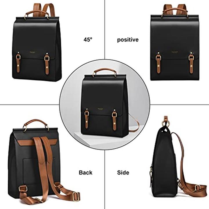 Actual product image Cnoles Leather Backpack Purse