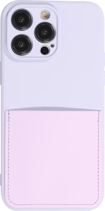 Actual product image PhoneLook Sleeve Smooth silicone with card pocket & extra camera protection (Apple iPhone 14 Pro Max)