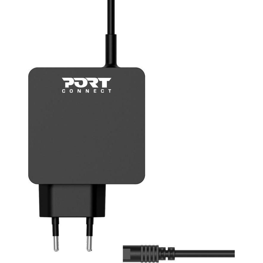 Port Designs 45W Power Supply (45 W), Notebook Netzteil, Schwarz