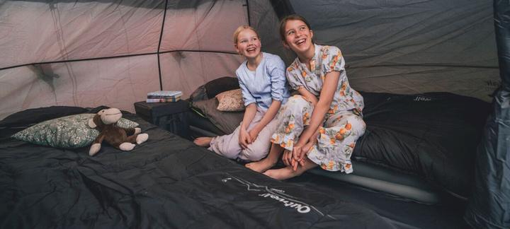 Actual product image Outwell Contour polyester sleeping bag, dark grey, number of persons (220 cm)