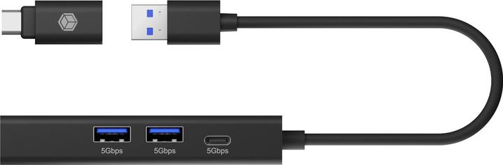 Produktbild Icy Box IB-HUB1439-LAN (USB-A, USB-C, 4 Ports)