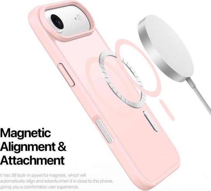 Actual product image DUCIS iPhone 17 Air Case with MagSafe - Pink (Apple iPhone 17 Pro)