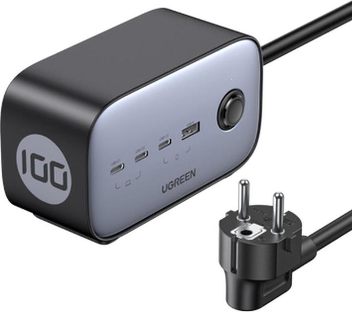 Actual product image Ugreen Cube CD268 (1x, CEE 7/4, USB-A, USB-C, 1.80 m)