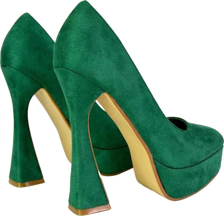 Produktbild XY London Pumps Karlie Gebogen Hoher Pfennigabsatz (37)