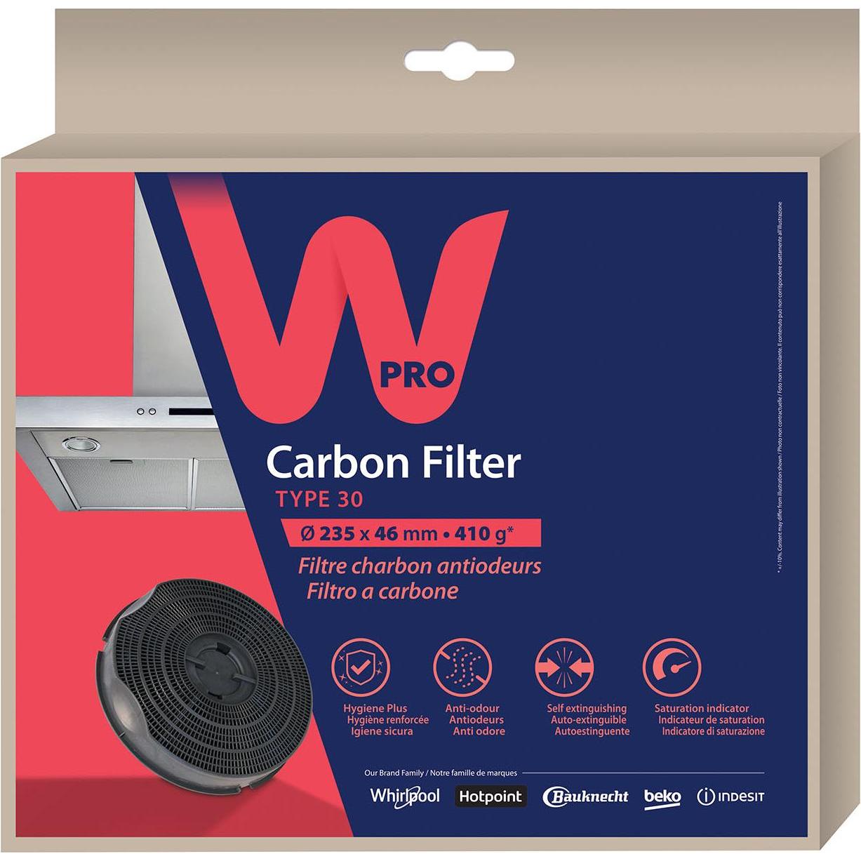 WPRO Filtre Charbon Tipo 30, Accessori per forni + fornelli