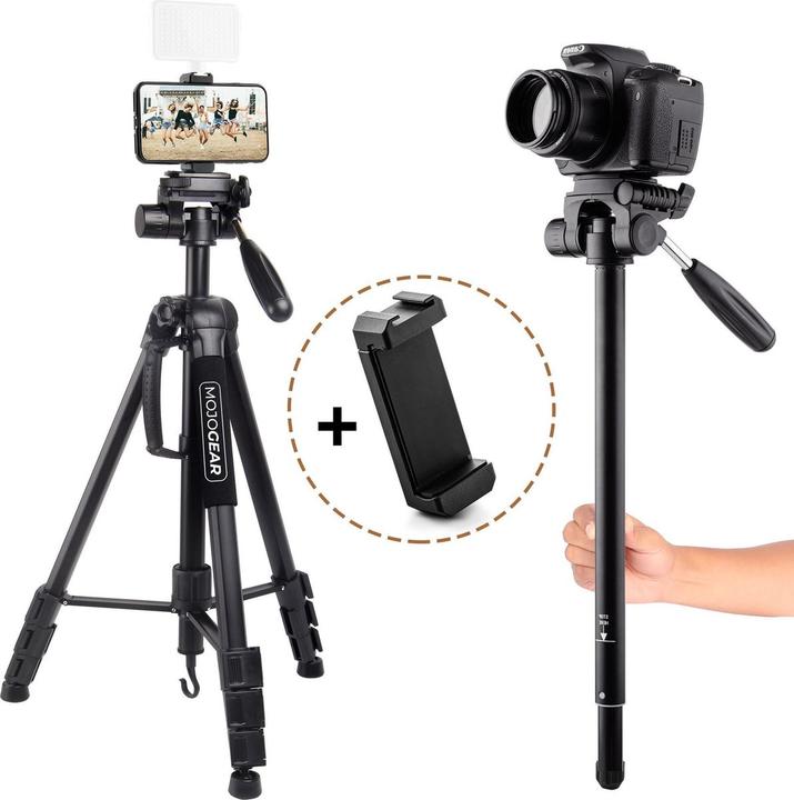 Produktbild Mojogear 177cm 2-In-1 Statief Tripod/Monopod (MG-24) (Metall)