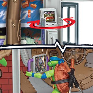 Produktbild Boti Teenage Mutant Ninja Turtles: Mutant Mayhem Spielset Hauptquartier