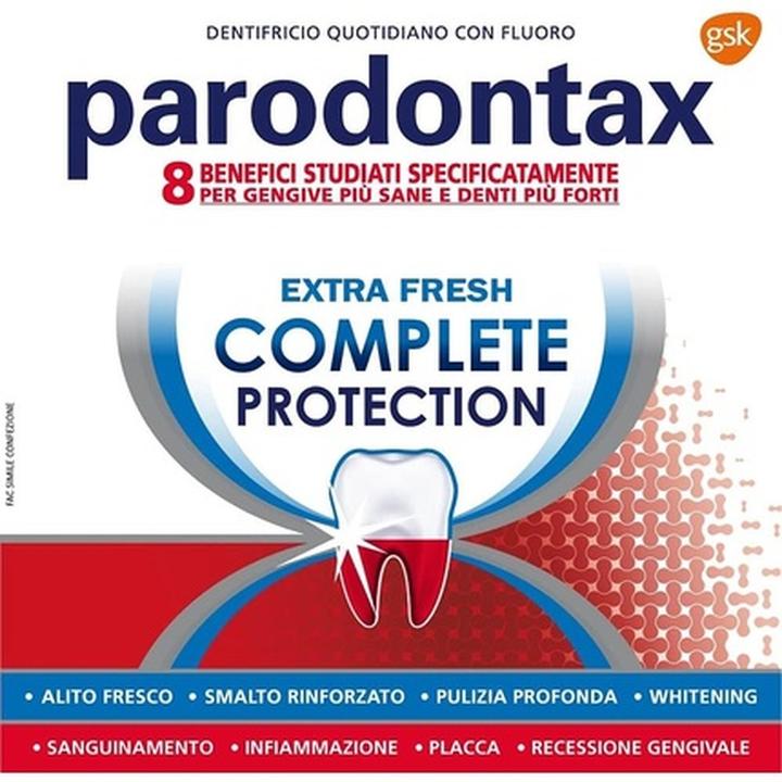 Produktbild Parodontax Complete Protection Extra Fresh Fluoride Toothpaste hilft, Zahnfleischbluten zu stoppen und zu (75 ml)