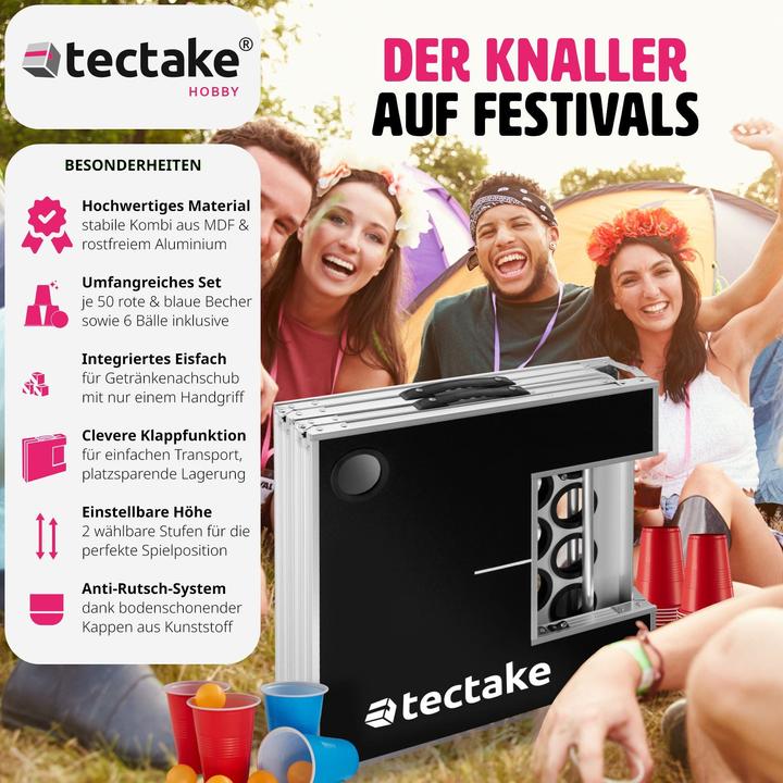 Produktbild tectake Bierpongtisch