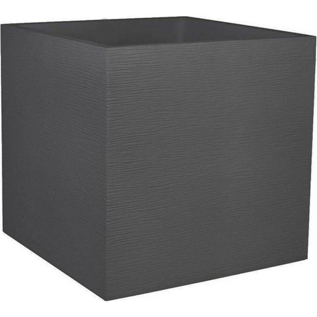 EDA Plastiques, Vaso da fiori, Vaso da fiori CF-6540042 a scacchiera 49,5 x 49,5 x 49,5 cm (49.50 x 49.50 x 49.50 cm)