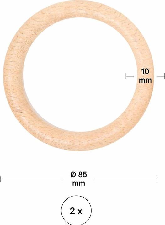Actual product image I Am Creative Wooden ring set