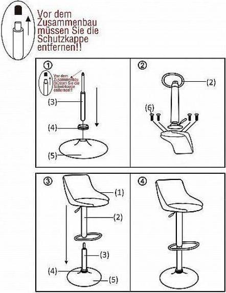 Actual product image Woltu Set of 2 bar stools