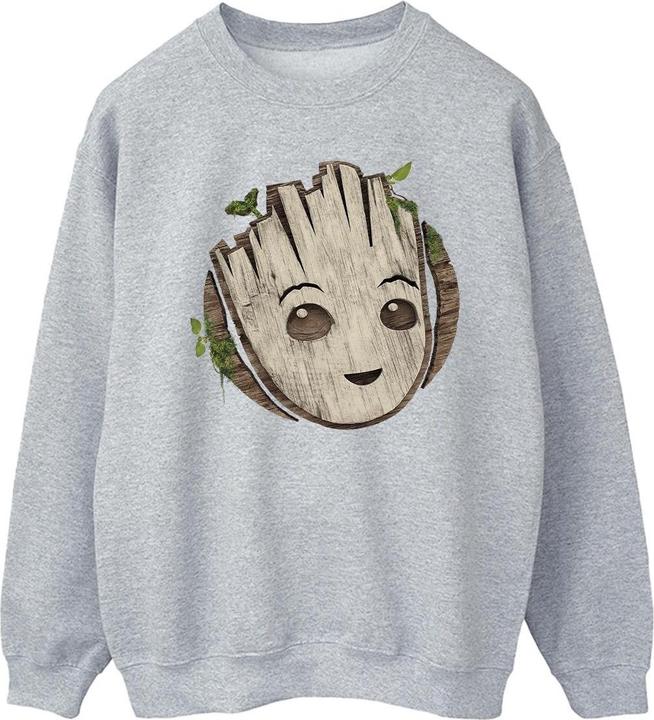 Produktbild I Am Groot Wooden Head Sweatshirt (3XL)