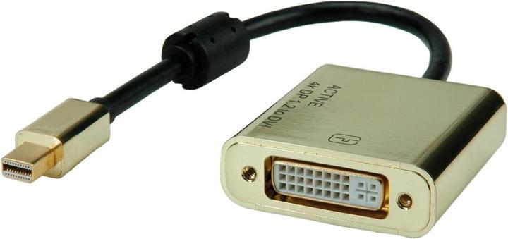 Actual product image Roline GOLD 4K Mini DisplayPort-DVI Adapter, Active, v1.2, Mini DP ST (DVI, 4.50 cm)