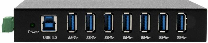 Actual product image Exsys Industrial USB 3.2 Gen 1 Hub 7-Port (USB-B, 7 ports)