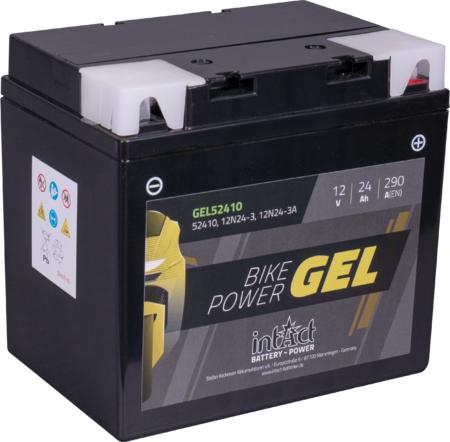 Image du produit Intact GEL52410 Bike-Power GEL 24Ah batterie moto 12N24-3 / 12N24-3A (12 V, 24 Ah, 290 A)