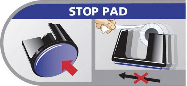 Image du produit tesa Dérouleur de ruban adhésif EASY CUT SMART pour tables, avec technologie antidérapante, y compris 1