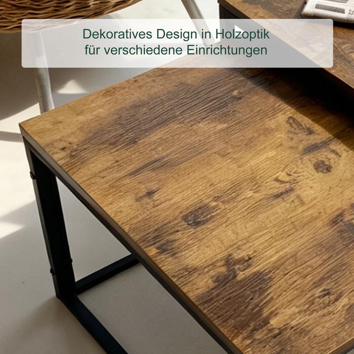 Produktbild Relaxdays 2-tlg. Satztisch-Set (75 x 75 x 42 cm)